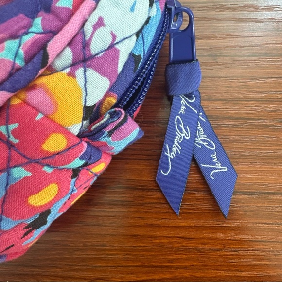 Vera Bradley - Colorful Impressionista Small Zip Cosmetic In EUC About 8x6 In - Picture 3 of 6